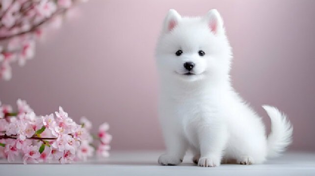 fluffy puppy big hair dog